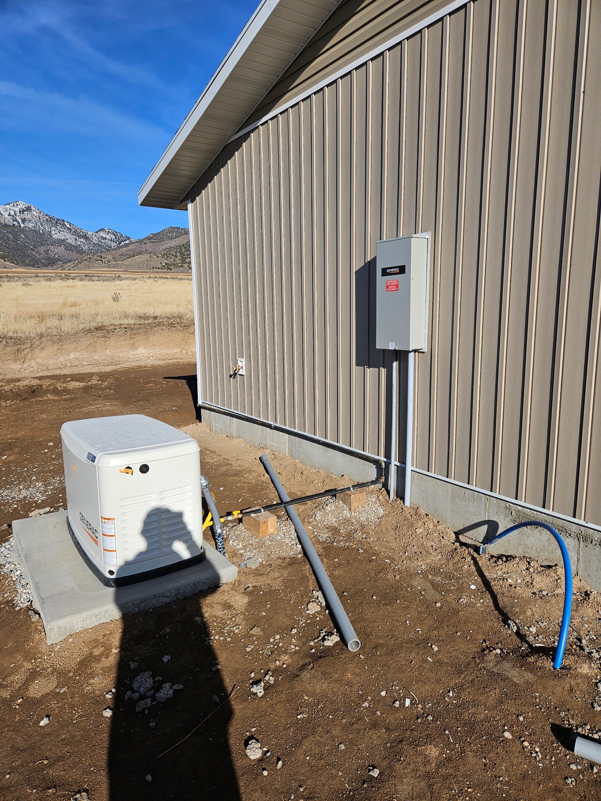 Propane generator in off-grid configuration